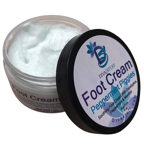 Diva Stuff Peppermint Piggies Crema lenitiva per i piedi con eucalipto e pepe 1