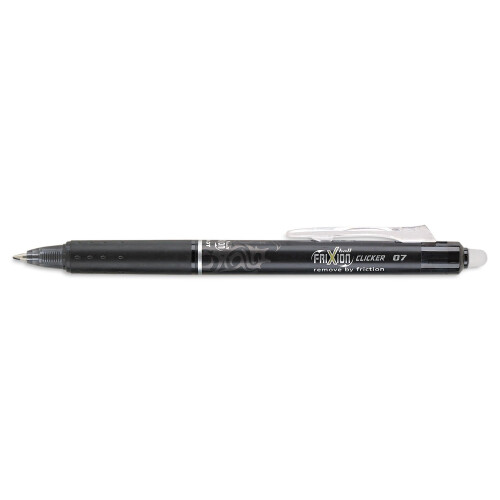 Pilot Pilot 31450 FriXion Clicker Radierbare Gelstift, Schwarz, 0,7mm, Dutzend