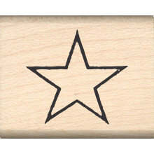Peciatky Impression Star Rubber Stamp - 0,75"""" - ST 0113