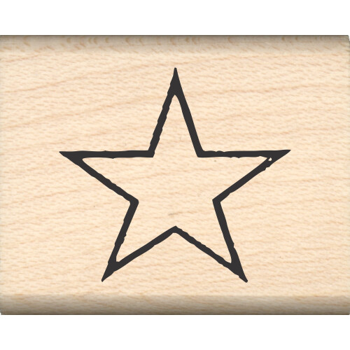 Peciatky Impression Star Rubber Stamp - 0,75"""" - ST 0113