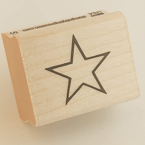 Peciatky Impression Star Rubber Stamp - 0,75"""" - ST 0113 1