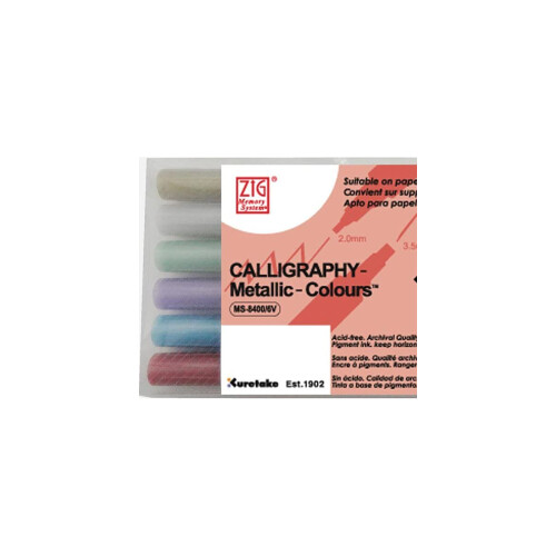 Zig MS-8400/6V Marker, 6 Stck (1 Stck), metallisch, sortiert 1