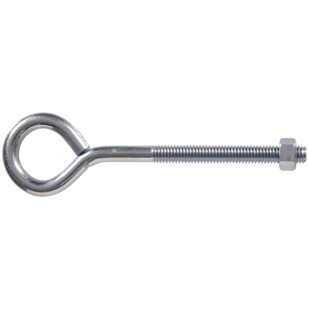 The Hillman Group 519 Eyebolts With Nuts 3/8 X 6-Inch 4-Pack Zinc 008236000511