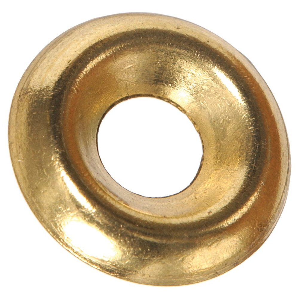 The Hillman Group 1251#8 Brass Plated Countersunk Finishing Washer 80-Pack 008236007664