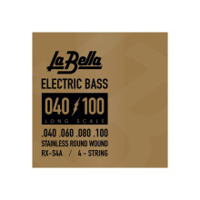 La Bella RX-S4A Long Scale Nickel Round Wound Basssaite