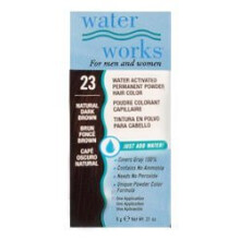 Permanente Haarfarbe in Pulverform von Water Works  Nr. 23, natrliches Dunkelbraun, 0,2 oz. (2er-Pack)
