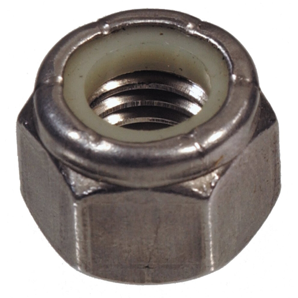 The Hillman Group 4358 7/16-20 Stainless Steel Stop Nut (Nylon Insert) (5-Pack) 008236415711