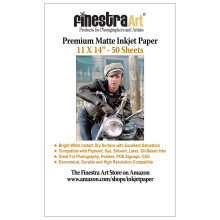 11"" x 14"" Premium Arctic Matte Inkjet-Fotopapier  50 Blatt