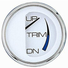Faria 13808 Chesapeake Trim Gauge OMC Cobra/Volvo SX - White SS 2 """" Sort