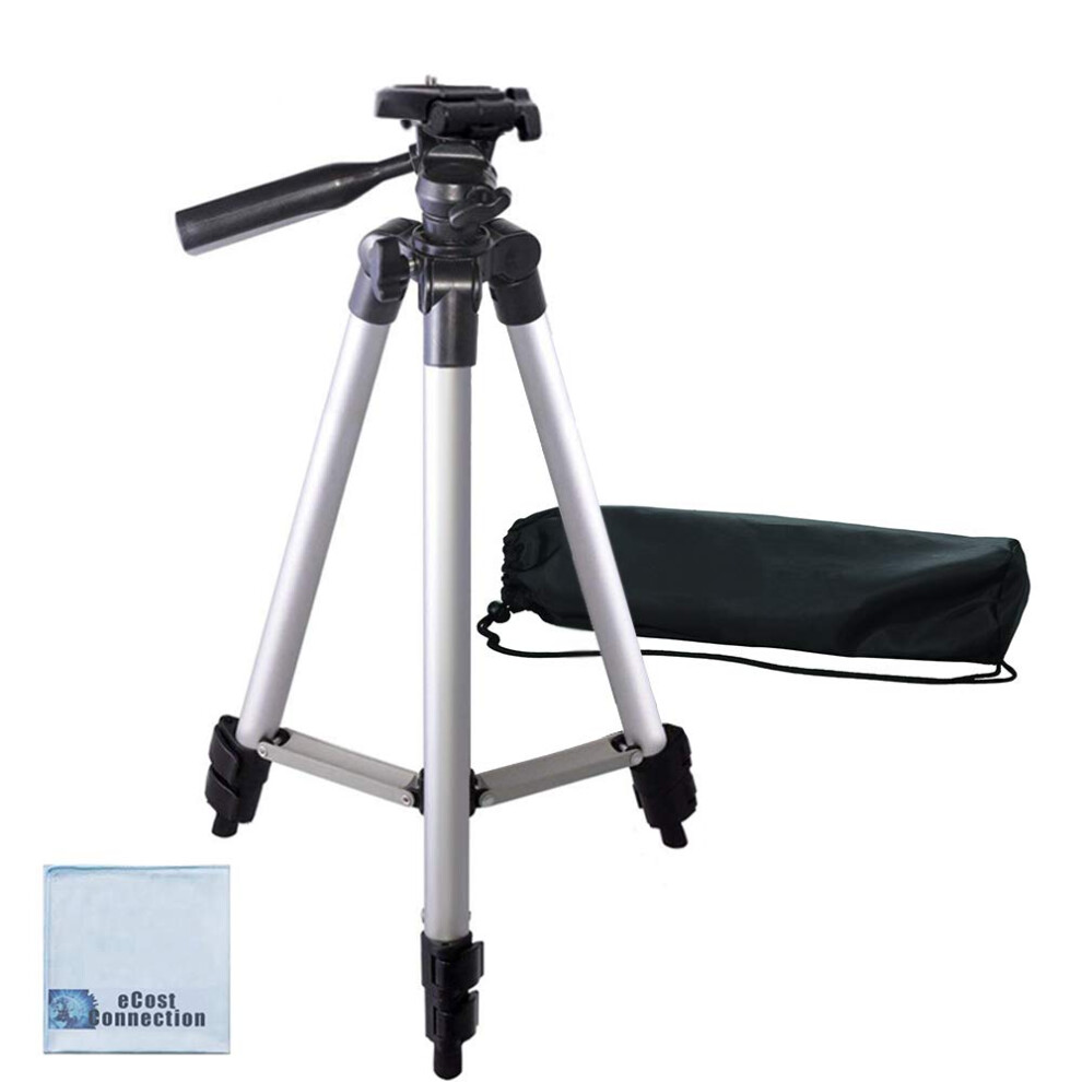 Tr   pied d'appareil photo en aluminium de 50 pouces pour Canon Nikon Sony Samsung Olympus Panasonic et Pentax + microfibre eCost
