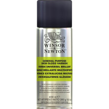 Winsor & Newton Aerosoles Profesionales, Barniz Brillante Multiusos, 400ml