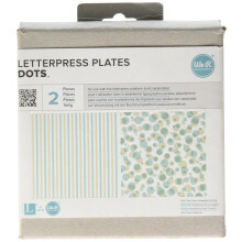 We R Memory Keepers 0633356037477 Druckplatten-Buchstaben-Press-Dots-Set (2-teilig)
