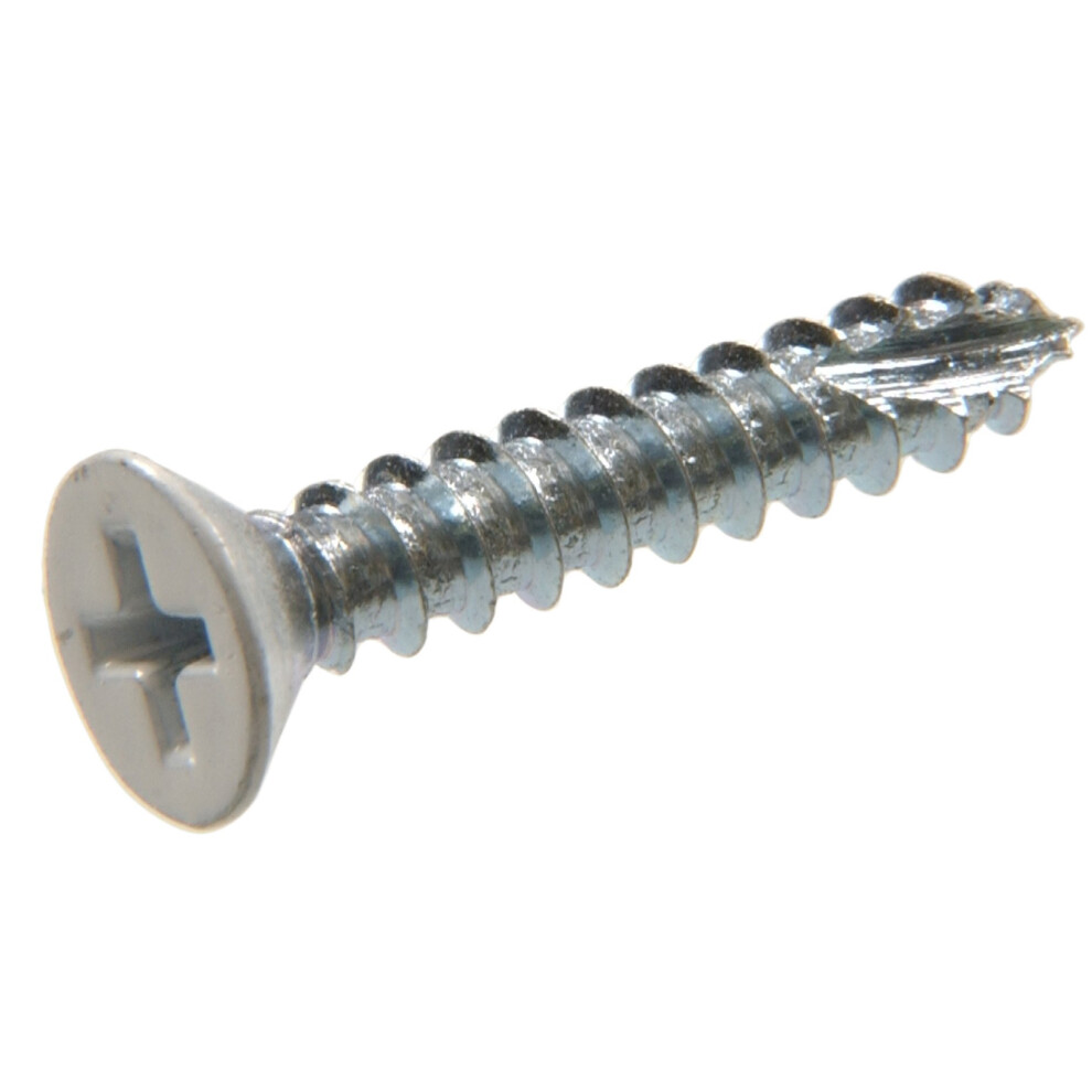 The Hillman Group 45419 9-Inch X 2-Inch Flat Phillips Wood Screw White 15-Pack 008236904581