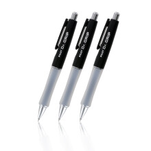 Pilot Dr.Grip Retractable Ball Point Pen Medium Point Black Ink - Pack of 3 Black
