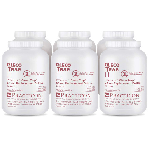 Practicon 7078712 Nhradn lhev Gleco Trap 64 oz. Balen 6