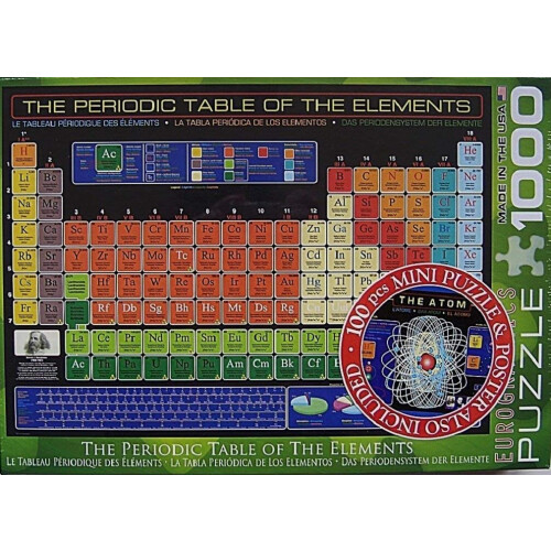 EuroGraphics Das Periodensystem der Elemente 1000-teiliges Puzzle