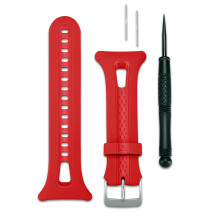 Cinturino di ricambio Garmin Forerunner 15 LG ROSSO/NERO