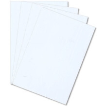 Weies Polystyrol, 20,3 x 30,5 x 0,040 Zoll, Kunststofffolie, Styrol, 4 Stck