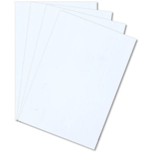 Λευκή Πολυστυρένιο 8" X 12" X .020" Πλαστική Λωρίδα Στυρένιο Πακέτο των 4