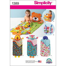 Simplicidade 1389 Padr es de costura com tema de animal infantil