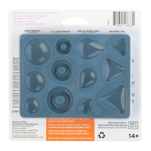culpey Tools Flexible Oven Safe Silicone Cabochon Mold 1