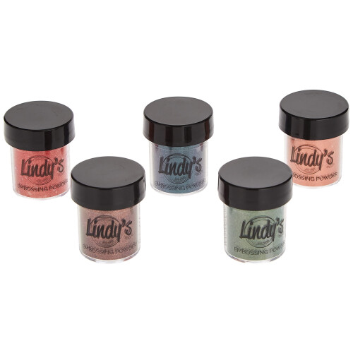 Lindy's embossingpoeder (set herfstbladeren), 0,5 ounce (verpakking van 5)