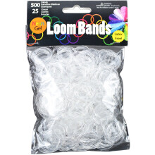 Touch of Nature Neon Gel Loom Bands 500 b?nd og 25 plastiske l?seklasser klare