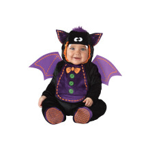 Incharacter kostumer baby's baby flagermus sort/lilla x-small
