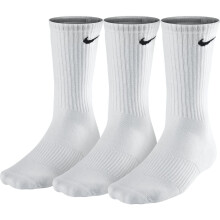 NIKE Unisex Performance Cushion Crew Training Socks (3 Pairs) White