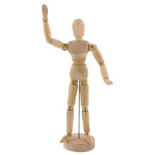 US Art Supply Trä 8" Manlig - Artiste Manikin med Bas och Flexibel Kropp - Perfekt för att Rita Mänsklig Figur (8" Manlig)