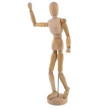 US Art Supply Manichino in Legno 12" per Disegno Artistico con Base e Corpo Flessibile - Ideale per Disegnare Figure Umane (12" Femmina)