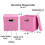 Household Essentials Cube Set with Lids, Pink, 2-Pack 4
