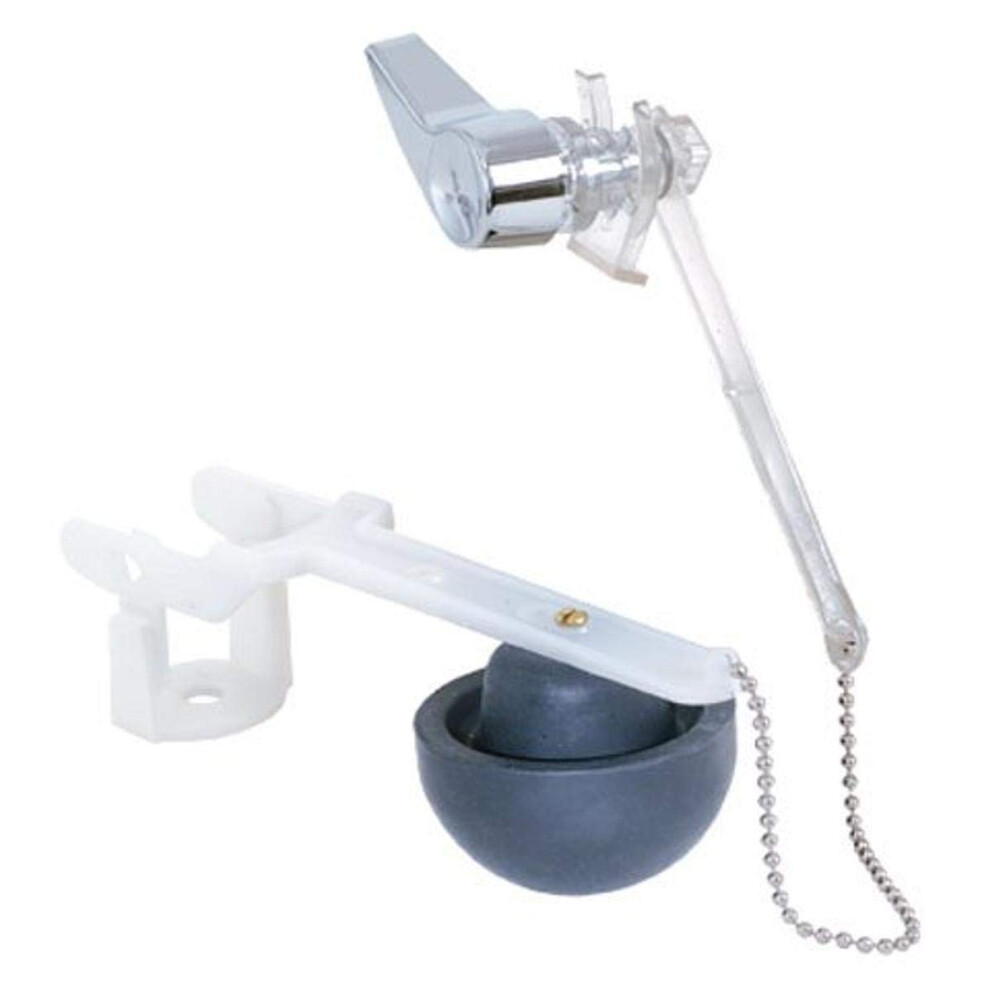 Robinet de chasse d'eau tactile EZFLO pour toilettes Eljer Flotteur en caoutchouc chrom    40079