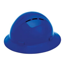 ERB Safety Products 19336 Americana Full Brim Vent Standard-Schutzhelm, Gre: 6 1/2 - 8, Blau