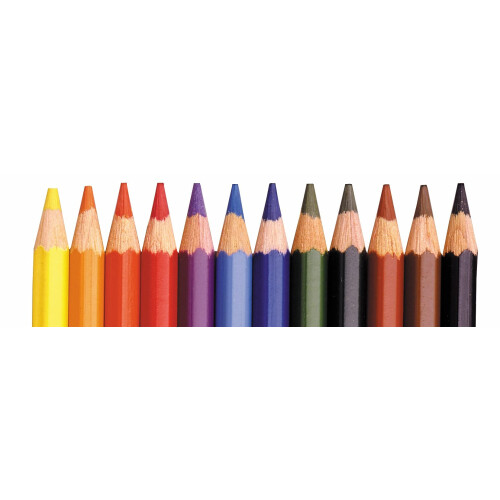 Koh-I-Noor Polycolor Σετ Μολυβιών, 12 Χρωματιστά Μολύβια σε Τενεκεδάκι, 1 Κάθε (FA3816.12) 1
