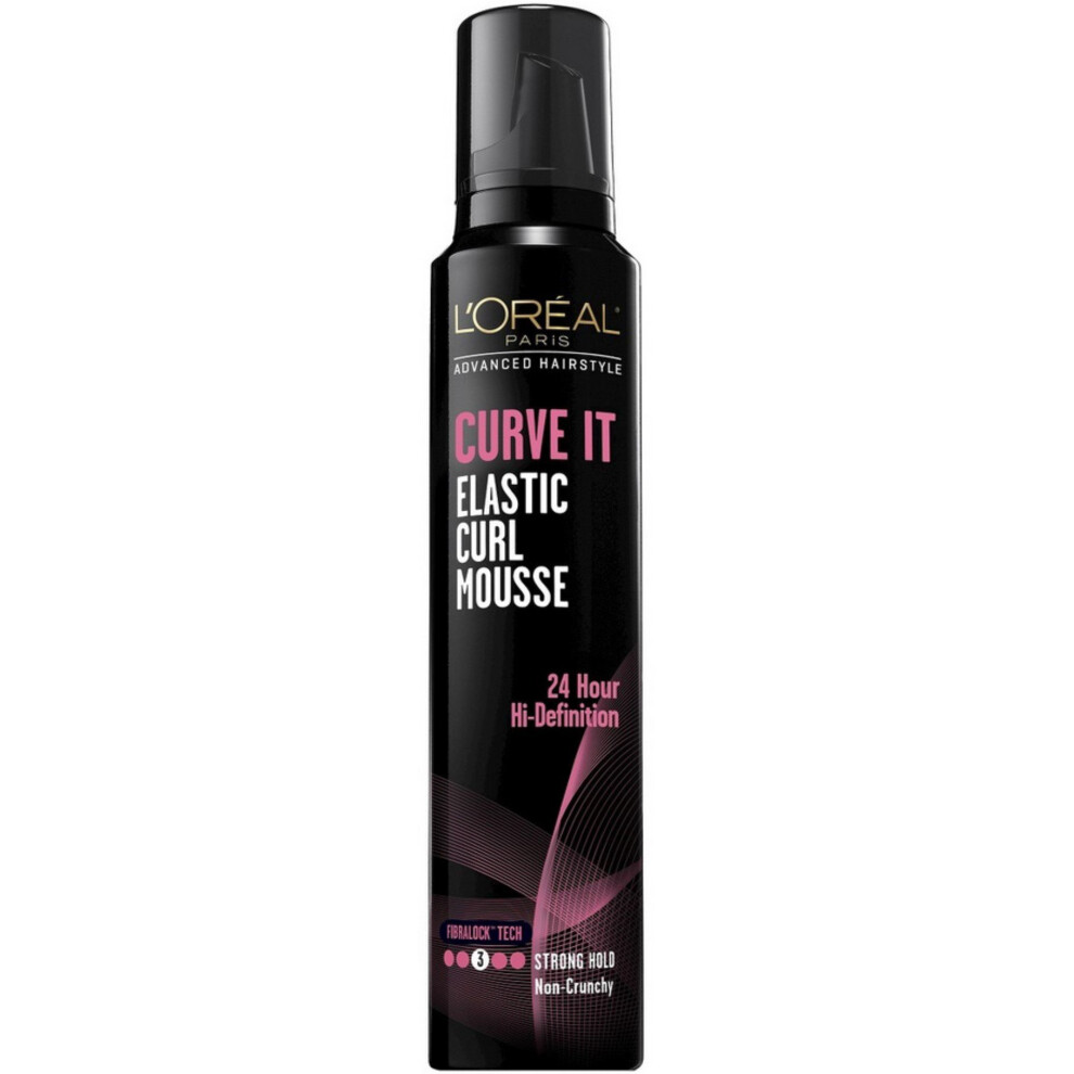 Loreal Advances Hair Style Curve It Curl Mousse 8.3z (Pack of 3)