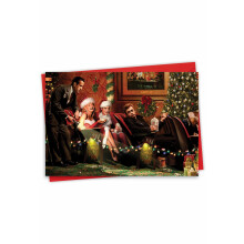 NobleWorks 3925 Popcorn Stars Unangemessene Weihnachtskarte mit Umschlag