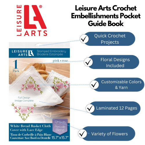 Leisure Arts 56035 Οδηγός Κεντήματος για Διακοσμήσεις, Πολύχρωμος 1