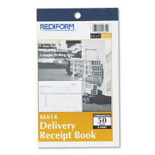 Rediform 6L614 Leveransbevisbok 6 3/8 x 4 1/4 Tvådelad Kolfri 50 Sätt/Bok