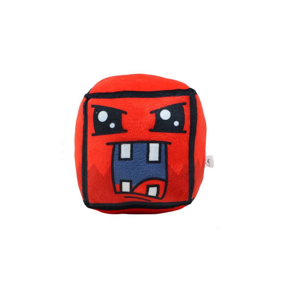 (Four Tooth) Dash Geometry Game Character Plush Cushion Stuffed Toy Gift Block Expression