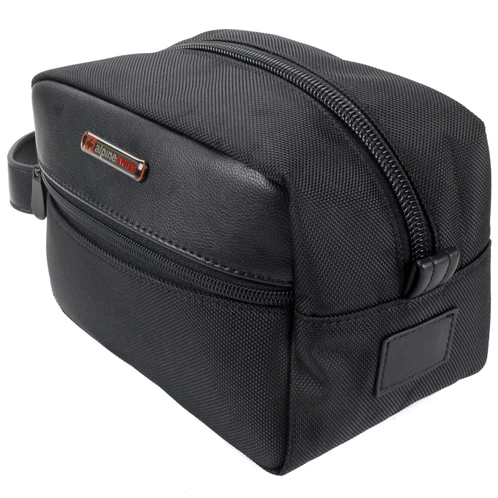 Alpine Swiss Hudson Travel Toiletry Bag Shaving Dopp Kit Case-image-OPC-PFY5T2W-NEW