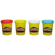 Lot de 4 couleurs Play-Doh pour modelage de Hasbro, 16 onces au total - Rouge