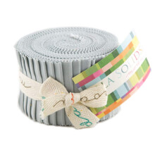Bella Solids Zen Gray Jr Jelly Roll (9900JJR 185) av Moda House Designer fr Moda