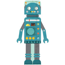 Skladac    rastov    graf Petit Collage Blue Robot