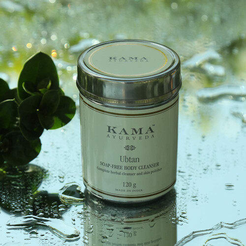 Kama Ayurveda Ubtan Σαπούνι Χωρίς Σαπούνι Καθαριστικό Σώματος, 120g 1