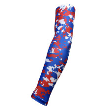 Urheilutila Uutta! Royal Blue Red White Digital Camo Arm Sleeve - Kosteutta siirtv pakkaus (Youth Large)