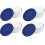 Pyrex Pyrex Armazenamento 2 Copos Recipiente Redondo, Tampa Transparente, Pacote de 4 1