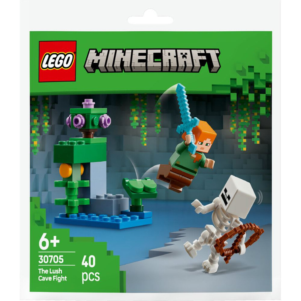 LEGO Minecraft The Lush Cave Fight Building Paper Bag Set 30705 - Image 5