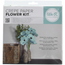 We R Memory Keepers CPF-42673 We R Krepppapier-Blumen-Set, Blaugrn