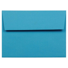 JAM PAPER A6 Farbige Einladungsumschlge  4 3/4 x 6 1/2  Blau recycelt  50/Packung